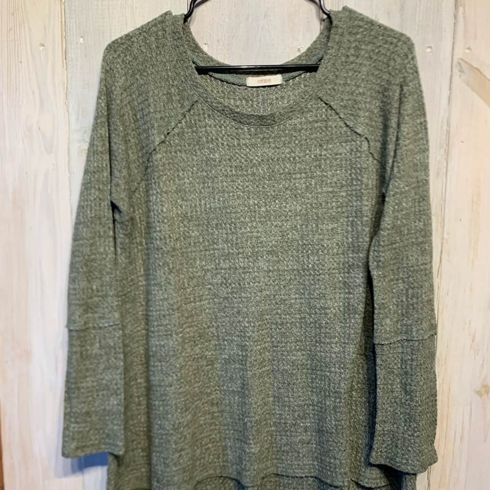 Cherish Scoop Neck Knit sweater loose fit Large